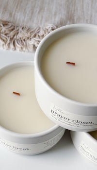 Sunday Service Collection luxury candles by Ivory Raine - Praise Break, Morning Worship, and Prayer Closet