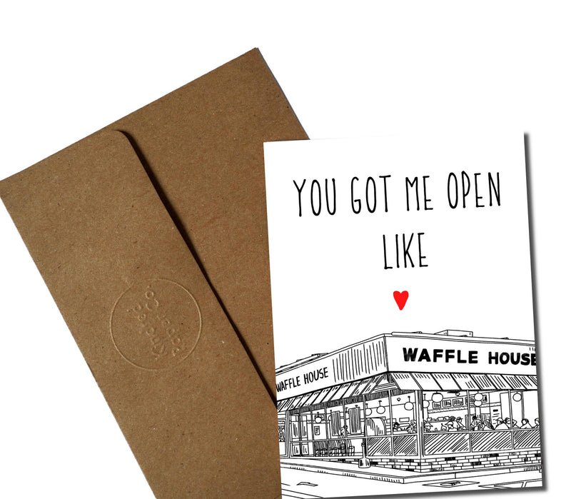 Waffle House Love Card - Ivory Raine Candle Co.
