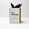 Luxury 8oz wood wick candle that smells like Pumpkin Patch, Hayrides, and Chai Tea.