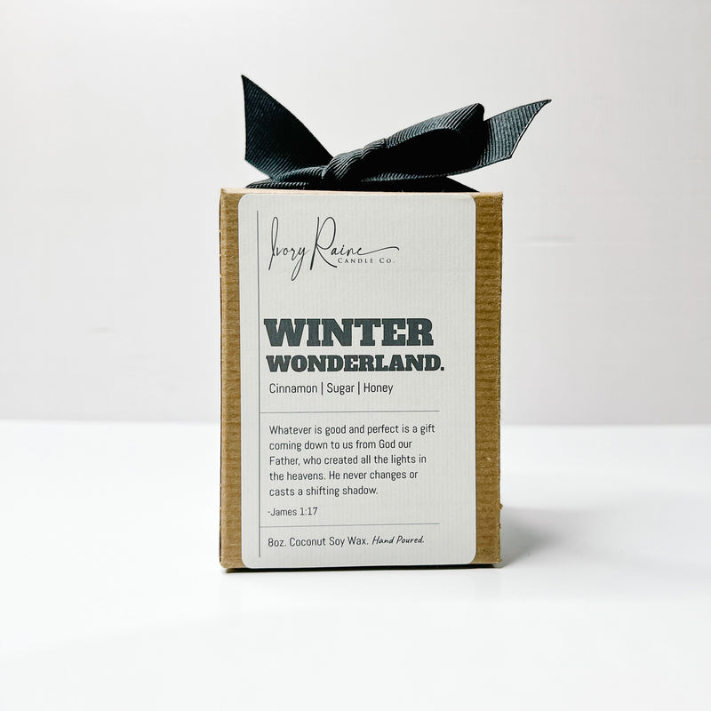 Luxury 8oz wood wick candle that smells like Cinnamon, Sugar, and Honey.