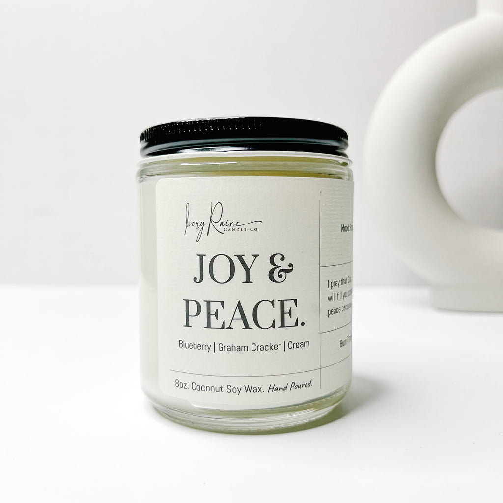 Luxury 8oz wood wick candle that smells like Blueberry Cheesecake, Graham Cracker, and Cream.