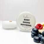 Luxury Jumbo Tealight that smells like Banana, Oranges, and Berries.